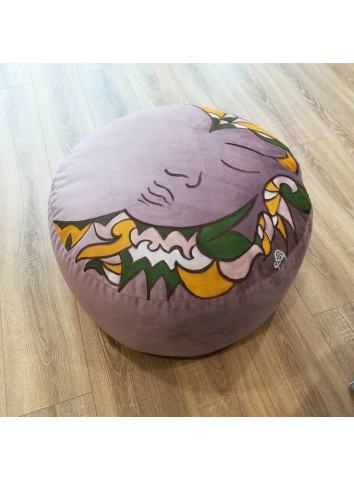 Pouf dipinto a mano Amande Design