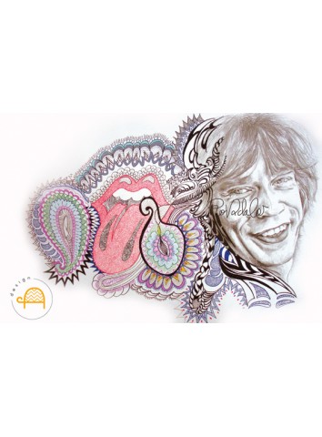Disegno ritratto Mick Jagger