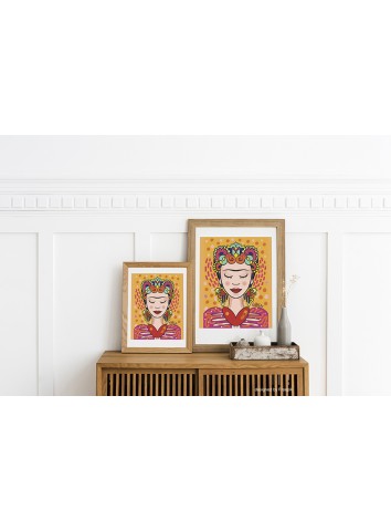 Stampa illustrata di Frida Khalo by Ro.Vadalà