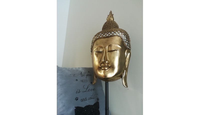 Testa di Buddha oro