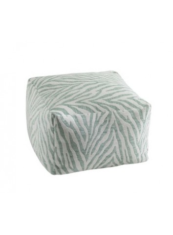 Pouf zebra verde menta - J-Line