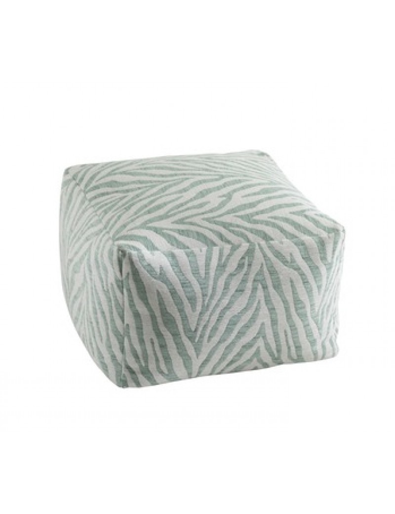 Pouf zebra verde menta - J-Line